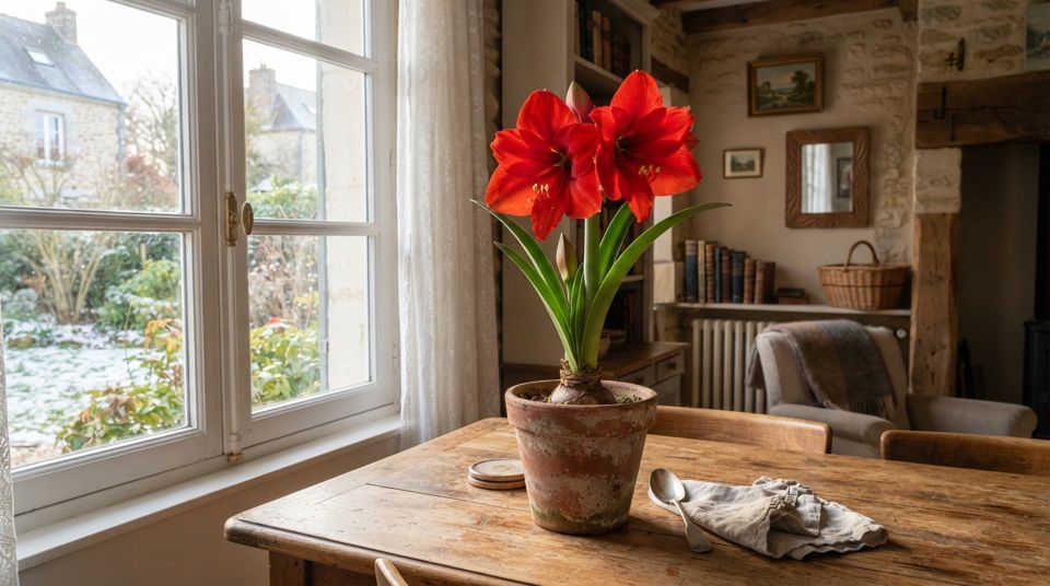Amaryllis : la technique de forçage pour obtenir de magnifiques fleurs à Noël
