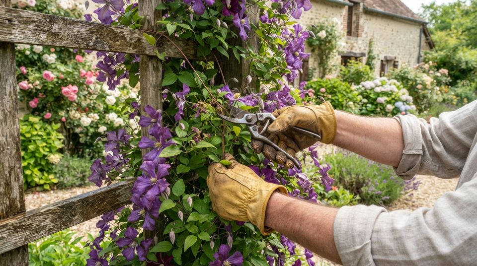 Clématites : la méthode pour les tailler sans compromettre les fleurs