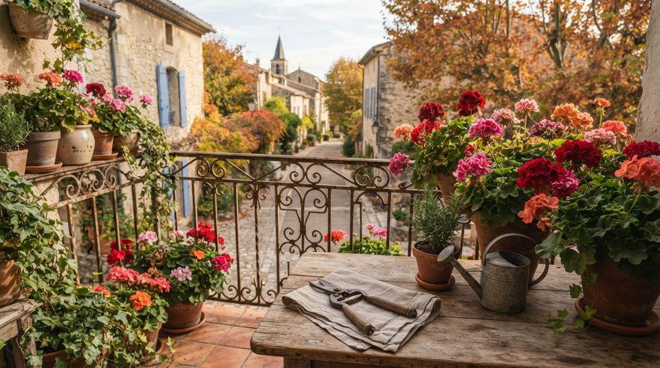 Géraniums en pot : la taille d'avant-hiver pour les conserver sainement jusqu'au printemps