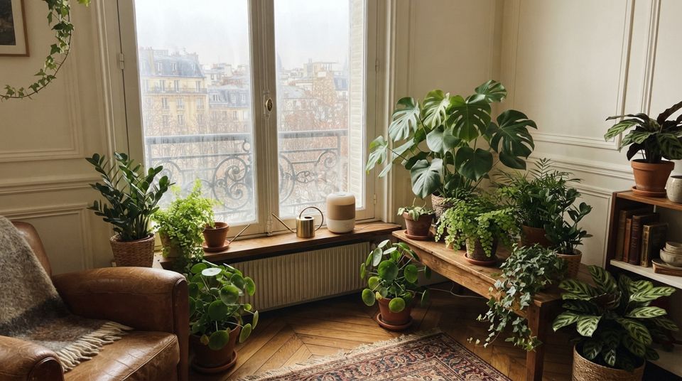 Plantes d'intérieur en hiver : gérer le chauffage, la lumière et l'humidité