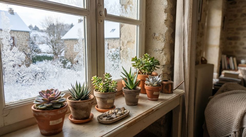 Plantes grasses et succulentes : les soins adaptés pour passer l'hiver au sec